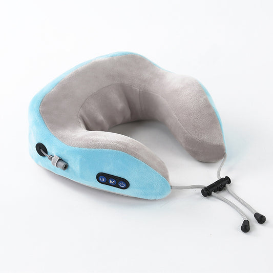 Electric Neck Massager U shaped Pillow Multifunctional Portable Shoulder Cervical Massager Outdoor Home Car Massage