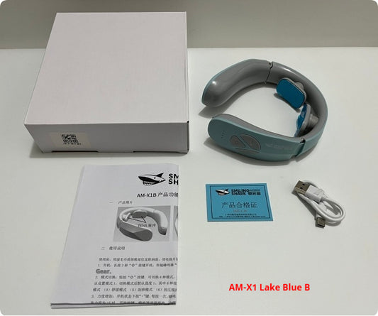 Electric Neck Massager EMS Pulse Rechargeable USB Cervical Traction Therapy Massage Stimulator Pain Relief Heating Function