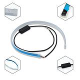 Led DRL Car Daytime Running Lights Flexible Waterproof Auto Turn Signal Yellow Brake Side Headlights Light Car Accessories