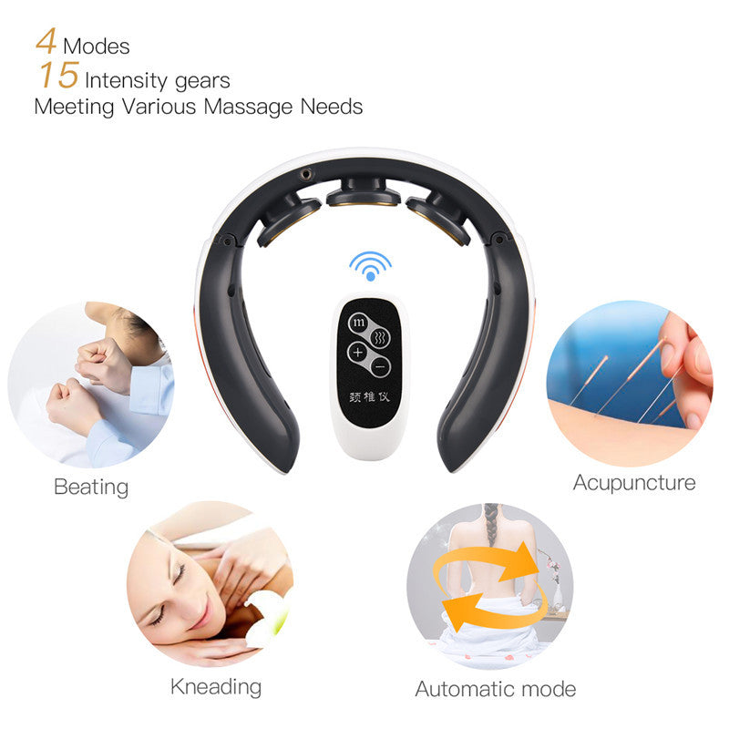 Factory Wholesale Cervical Spine Massage Instrument Household Electric Electromagnetic Motor Pulse Neck Physiotherapy Instrument Shoulder And Neck Massager