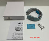 Electric Neck Massager EMS Pulse Rechargeable USB Cervical Traction Therapy Massage Stimulator Pain Relief Heating Function