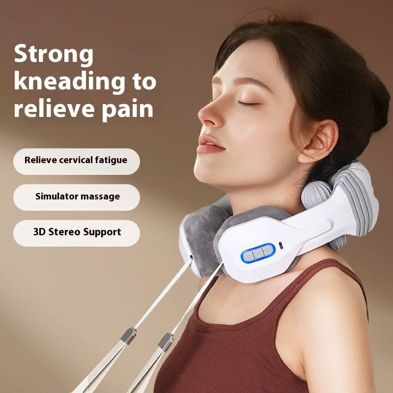 U-shaped Cervical Spine Massage Pillow Household Electric Neck Massager