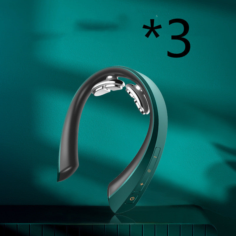 Cervical Massager Shoulder Smart Remote Control Dual-Pulse Electric Super Light Neck Massage Relief Relax Voice Prompt