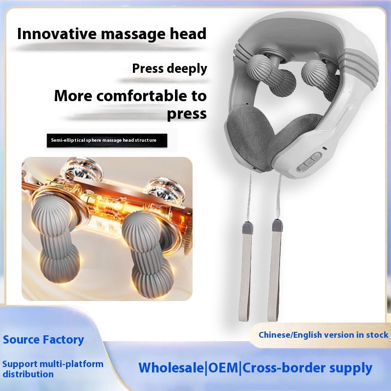 U-shaped Cervical Spine Massage Pillow Household Electric Neck Massager