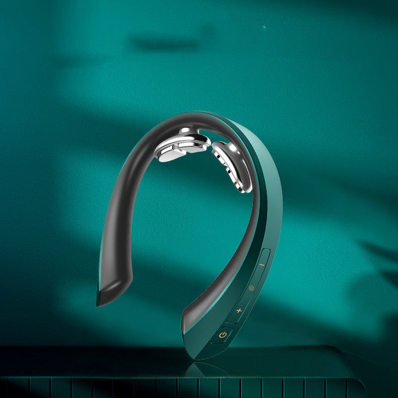 Cervical Massager Shoulder Smart Remote Control Dual-Pulse Electric Super Light Neck Massage Relief Relax Voice Prompt