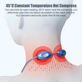 Smart Neck Massager Heating EMS Pulse Neck Massage Apparatus Heat Electric Mini Back Body Massager Cervical Vertebra Pain Relief